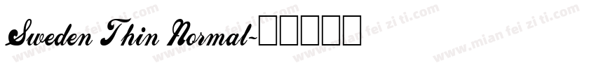 Sweden Thin Normal字体转换